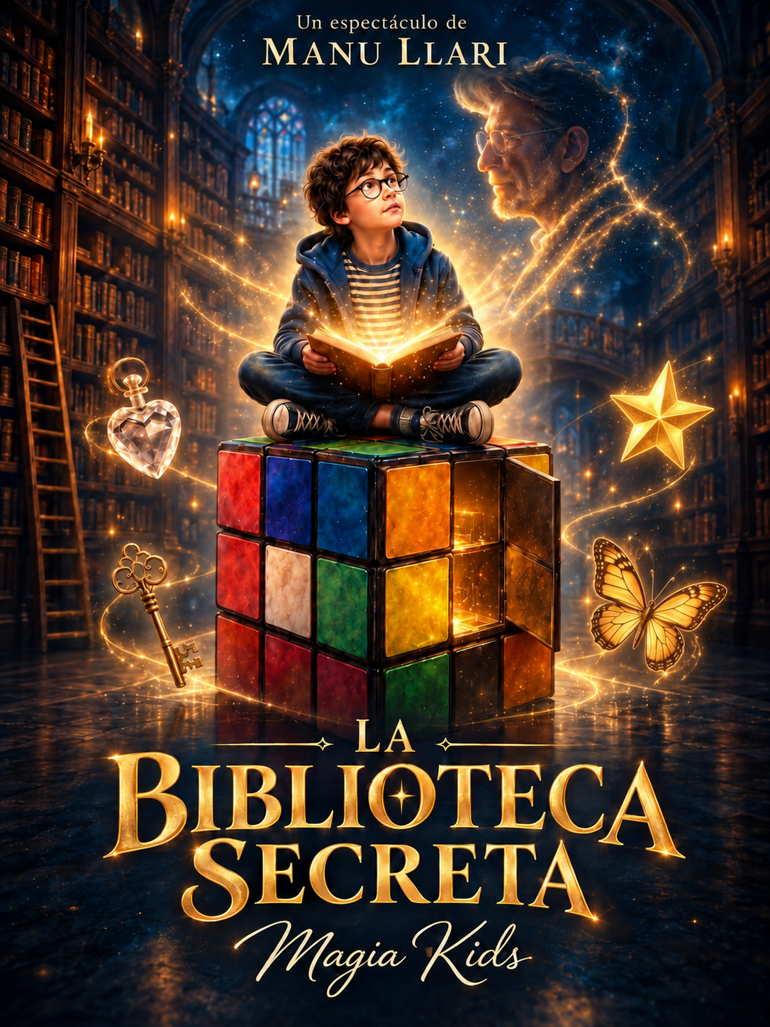 Cartel de La Biblioteca Secreta, Magia Kids: un espectáculo de Manu Llari